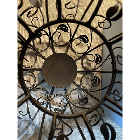 Partylite 8” Tall Metal Pumpkin Pillar Candle Holder Fall Autumn, Halloween - Picture 4 of 6